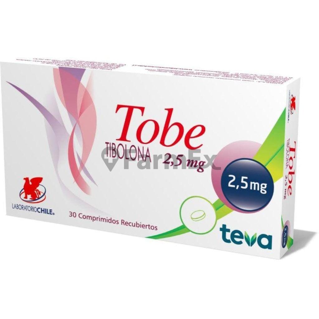 Tobe 2,5 mg x 30 comprimidos Farmex-Fonasa-Persistente